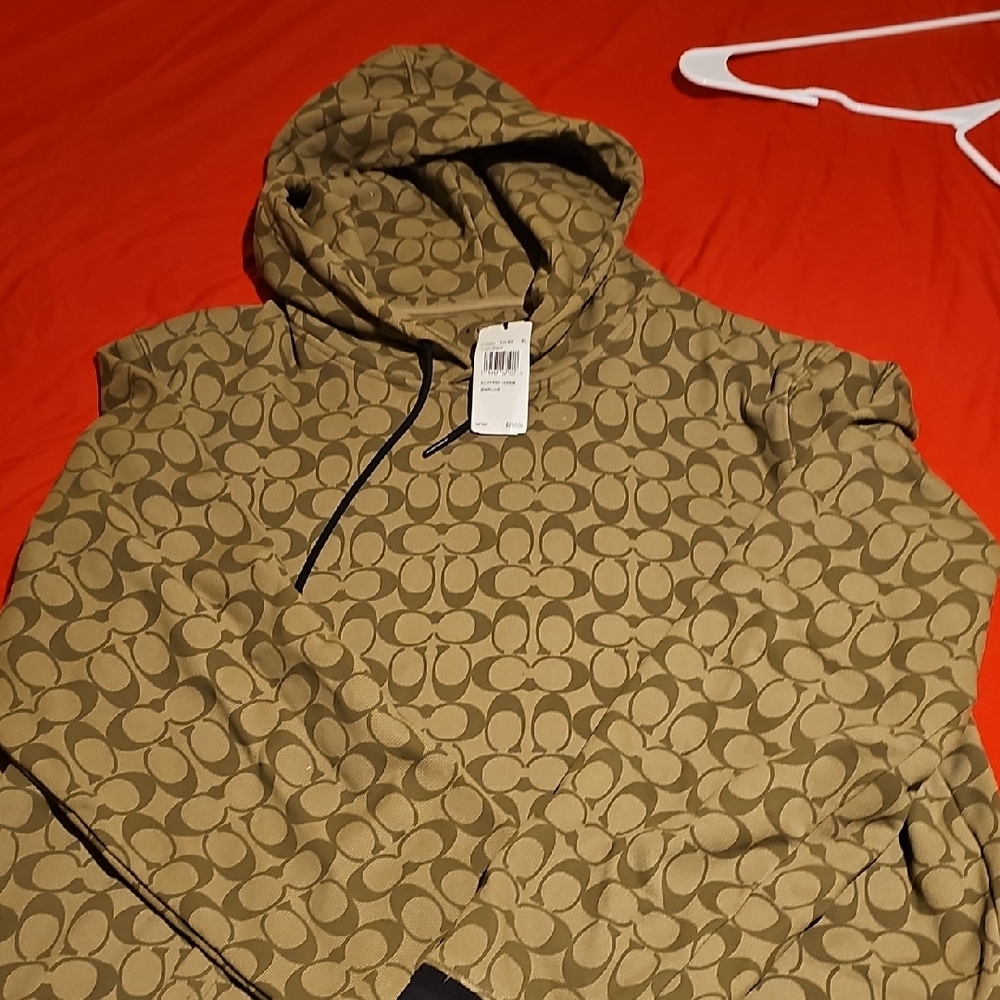 Coach Olive Circular Pattern Hoodie